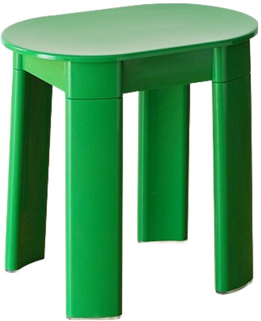 라라하우스 일립스 플라스틱 컬러 스툴, 아이리쉬 그린, 1개