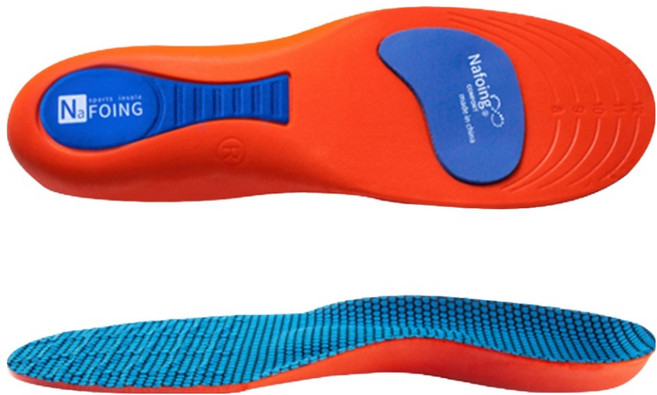 나포잉 온트리 남성용 아치서포트 기능성 EVA 깔창 양발착용 세트, 1세트