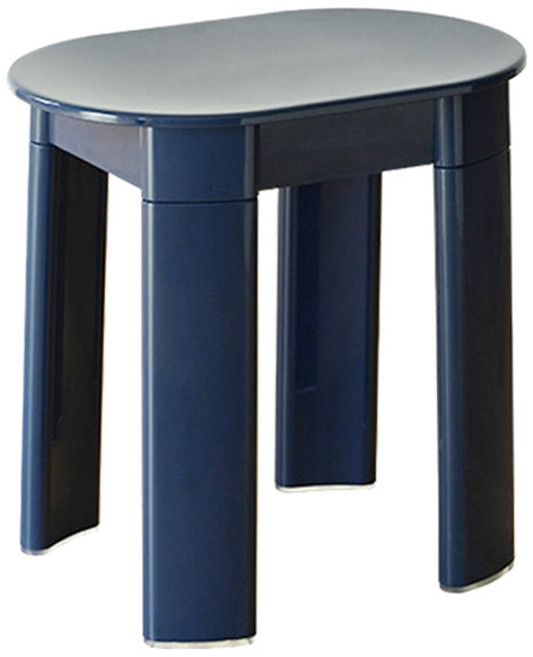 라라하우스 일립스 플라스틱 컬러 스툴, 인디고, 1개