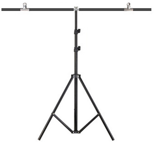 썸즈마인 거치대 배경지 스탠드 블랙 200 x 200 cm + 집게 2p 세트, 1세트