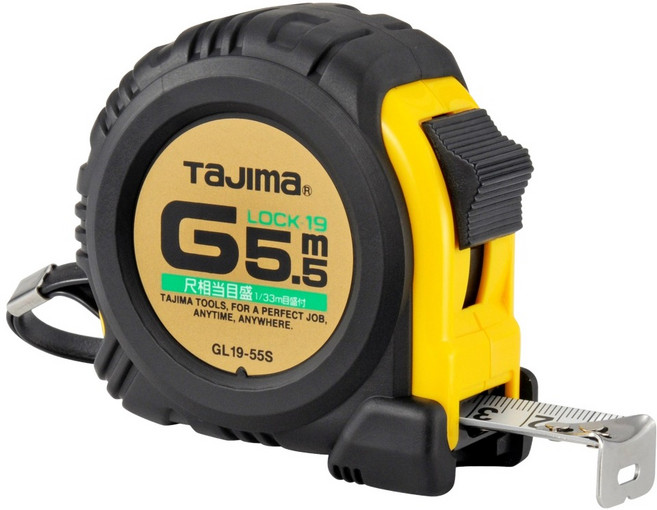 TaJIma 田島 專業包膠捲尺 台尺 GL19-55SBL 5.5m x 19mm, 1個