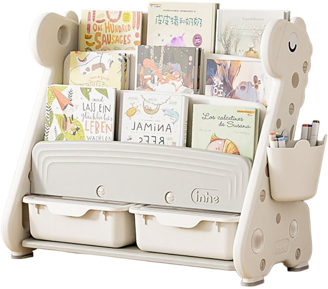 Inhe 英禾 長頸鹿書架, 4層, 暮雲灰