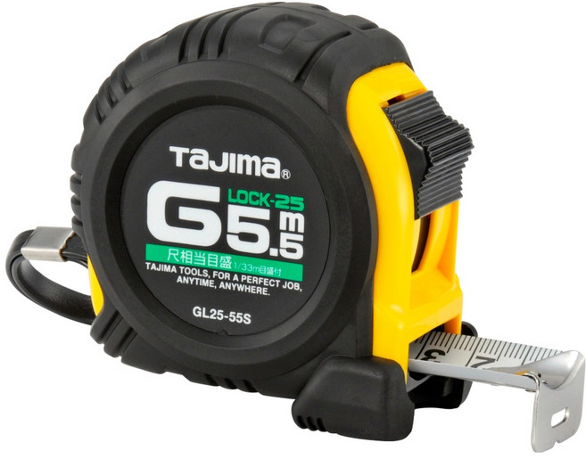 TaJIma 田島 專業包膠捲尺 公分 GL25-55BL 5.5m x 25mm, 1個