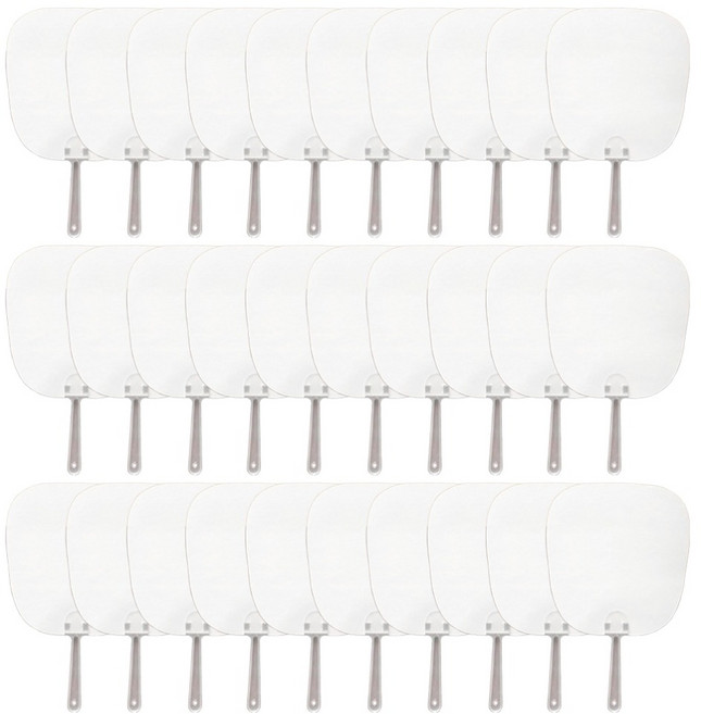 코히모 종이 그리기 부채 만들기 A4 5W0475, 혼합색상, 30개