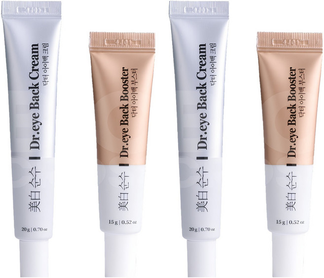 미백순수22 미백순수 아이크림 닥터아이백 부스터 + 눈가 눈밑 주름크림 세트, 35g, 2개