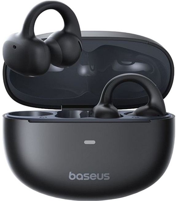 Baseus 倍思 Bowie系列 OL 開放式真無線藍牙耳機 含簡易充電 + 傳輸線USB-Type-C 0.3m, 星際黑, MC1