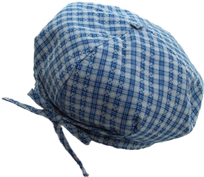 PDS패션 큐트 체크 리본 베레모