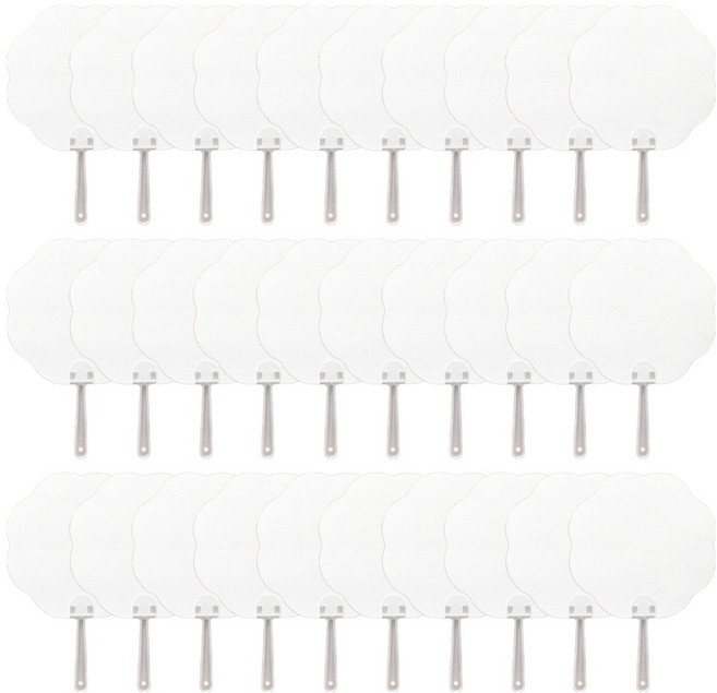 코히모 종이 그리기 부채 만들기 A3 5W0475, 혼합색상, 30개