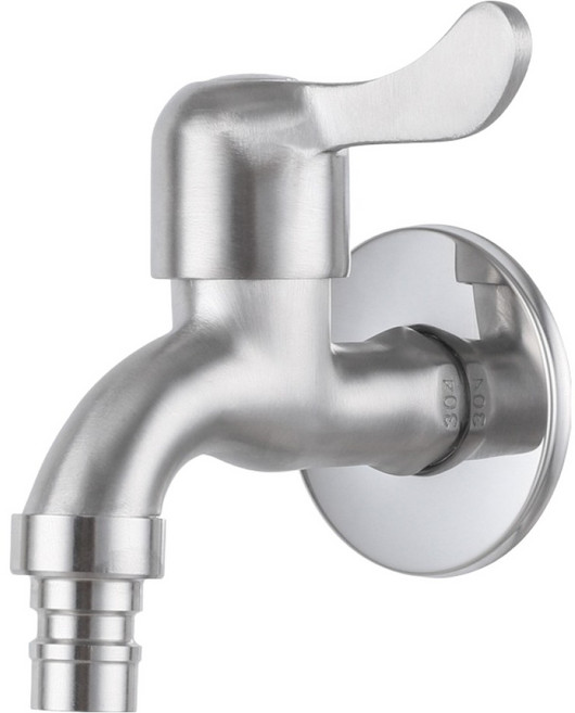 미리내 SUS304 스텐 세탁기 커플링 수도꼭지 왕분리형, 1개