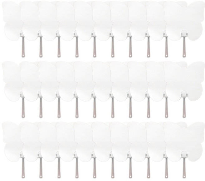 코히모 종이 그리기 부채 만들기 A5 5W0475, 혼합색상, 30개