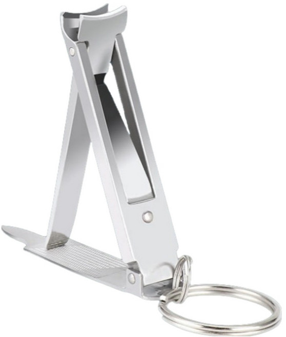 올웨일리 휴대용 다기능 키체인 네일클리퍼 TSP2642, 1개, 스텐