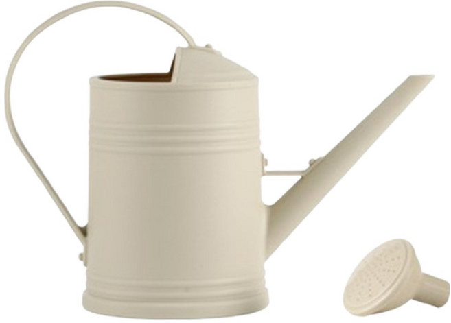 園藝大王 長嘴澆水壺/澆花噴水壺 復古款 T0065, 米色, 1個