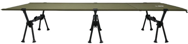 하이그라운즈 루미 와이드 코트 경량 야전 침대, 카키