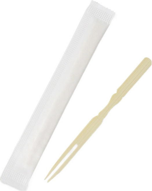 아이엔피 우드 미니 포크 10cm, 1개입, 100개