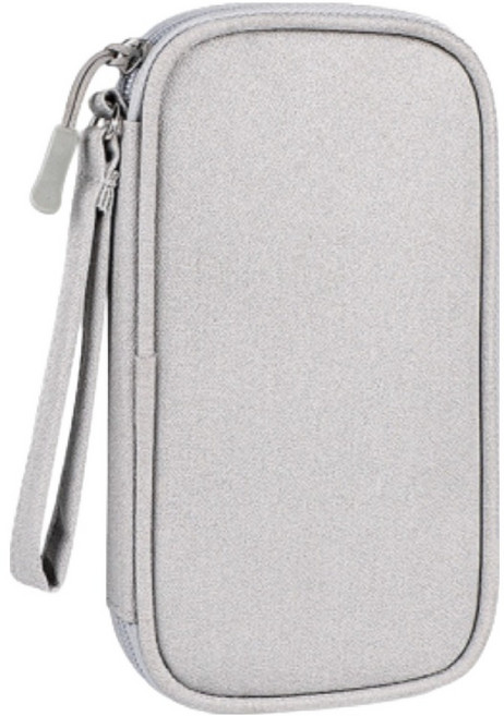 루네온 세련된 외장하드 파우치 우아한 회색 S, 1개