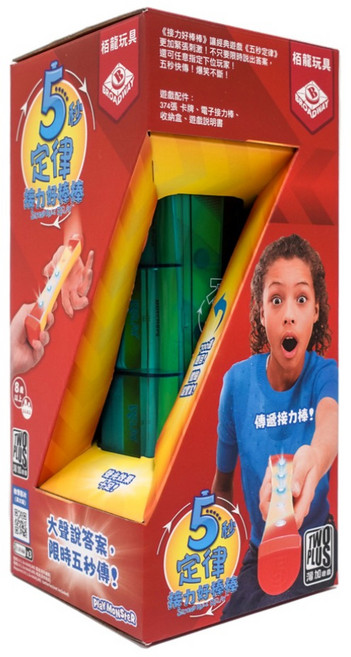 TWO PLUS 灣加遊戲 5second rule relay 5秒定律 接力好棒棒 繁體中文版, 1盒