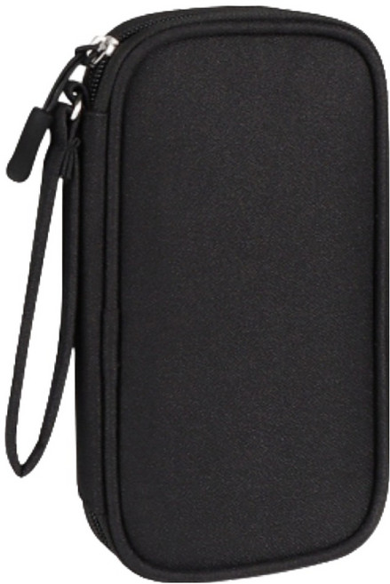 루네온 세련된 외장하드 파우치 신비로운 검정색 S, 1개