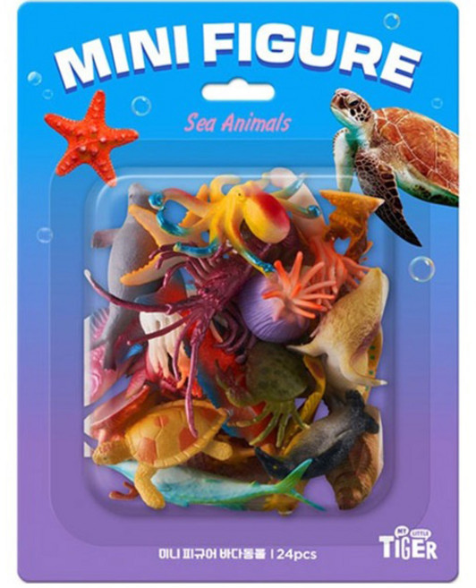 마이리틀타이거 미니 피규어 바다동물 24p, 1개