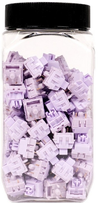 큐센 기계식 교체축 5핀 택타일 100p, 퍼플, QSENN V1, 퍼플축