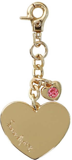 디랩 탄생석 하트 키링