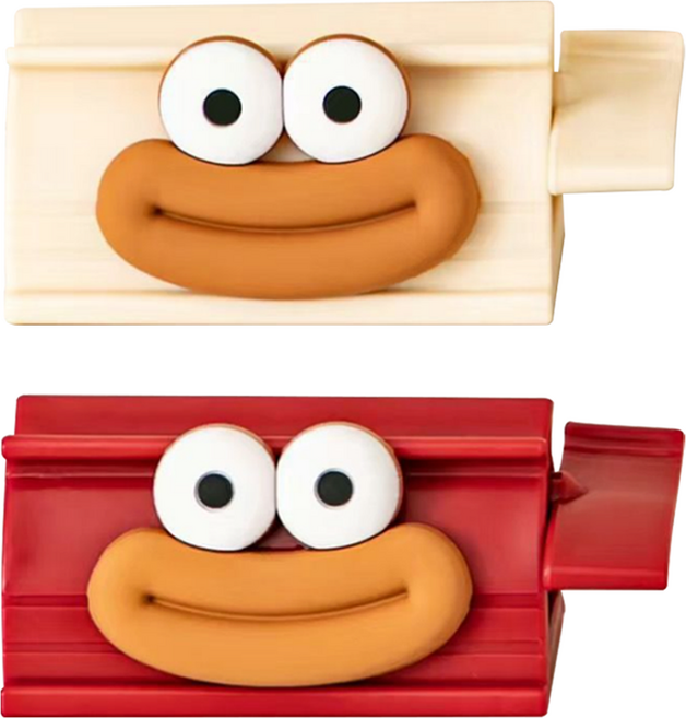 입큰 캐릭터 치약짜개 디스펜서 2종 세트, 레드, 크림, 1세트