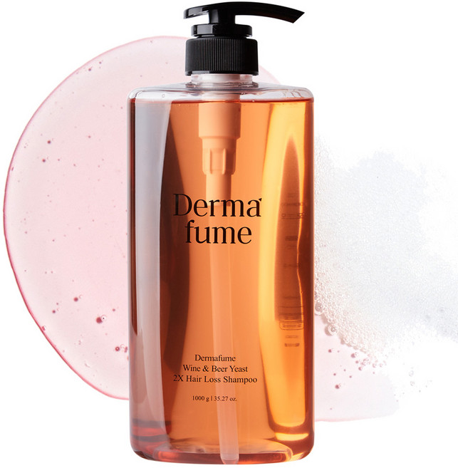 Dermafume 葡萄酒&啤酒酵母2X強健髮根洗髮精, 1L, 1個
