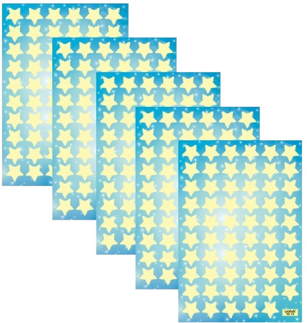 환타스틱스 야광별 별별세상 스티커 NS-43, 5개