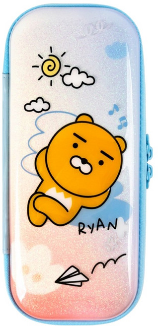 카카오프렌즈 EVA 라이언 필통, 블루(라이언), 1개