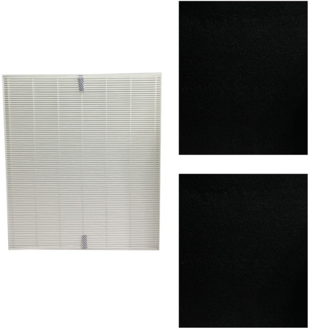 PUREBURG 淨博 高效HEPA濾網濾心 + 前置活性碳濾綿 2片組 Coway AP-1512/AP-1512HH3/AP-1512HHW適用, 1組, 單一商品