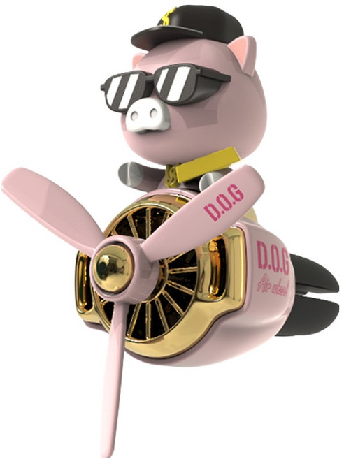 도그독 프로펠러 차량용 송풍구 방향제 피그 리치, 1개, 블랙체리