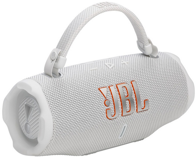 JBL 便攜型防水藍牙喇叭, 白色, CHARGE6