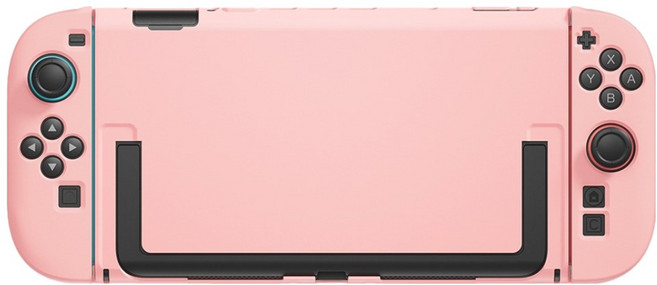 스페이스쉴드 닌텐도 스위치 2 호환 스탠다드 솔리드 분리형 PC 하드 케이스, 핑크, 1개