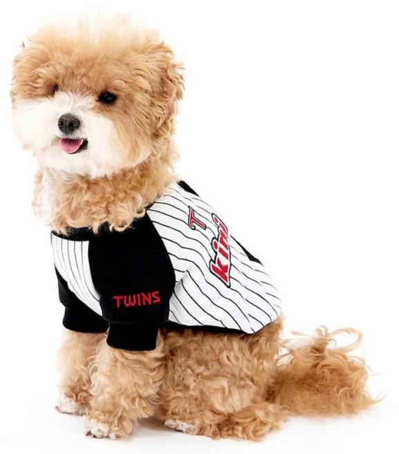 키니키니 반려동물 LG트윈스 유니폼 가디건, 화이트, 1개