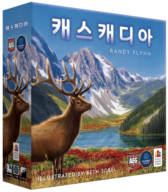 보드게임몰 캐스캐디아 보드게임, 1개, 혼합색상