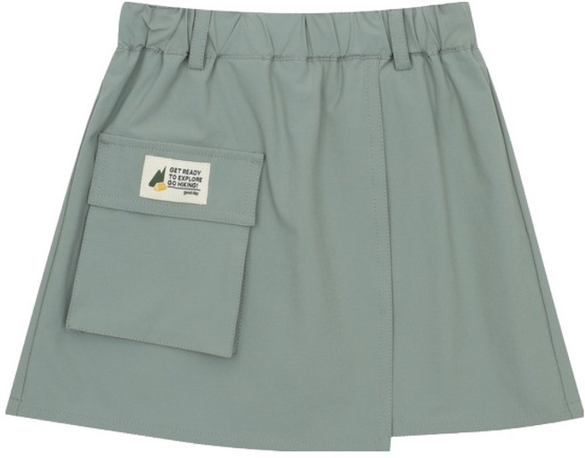 에스핏 여아용 카고 포켓 랩 스커트