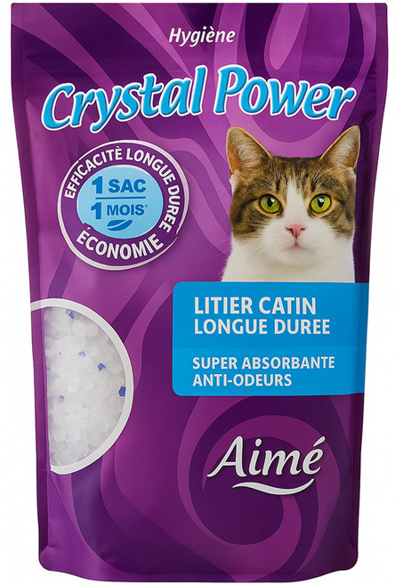 AIME 고양이 Crystal Power 실리카 모래, 1.5kg, 1개, 무향