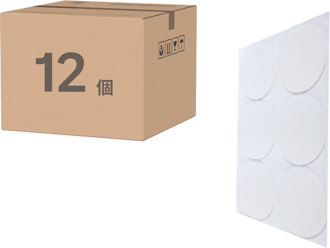 Axis 艾克思 家俱電器防刮止滑吸震半透明矽膠保護墊 圓形, 12個