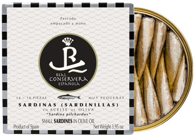 리얼컨저베라 올리브 오일 작은 정어리, 112g, 1개