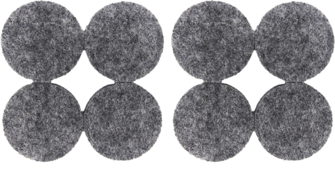 Axis 艾克思 家具消音防刮加厚毛氈腳墊 圓形, 8個