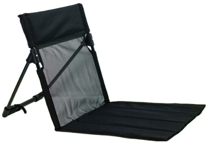 여름 메쉬 캠핑 페스티벌 접이식 그라운드 체어 MW0026, 블랙, 1개