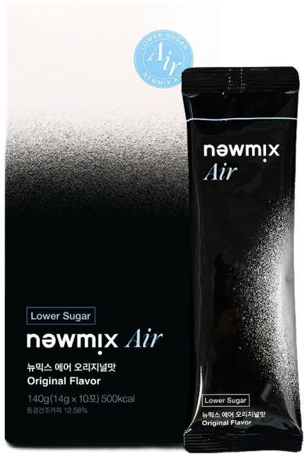 뉴믹스 에어 오리지널맛 저당 커피믹스, 1개, 10개입, 14g