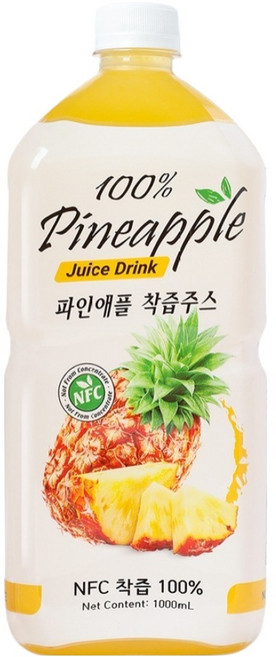 파모빗 파인애플 착즙 주스 100%, 1개, 1L
