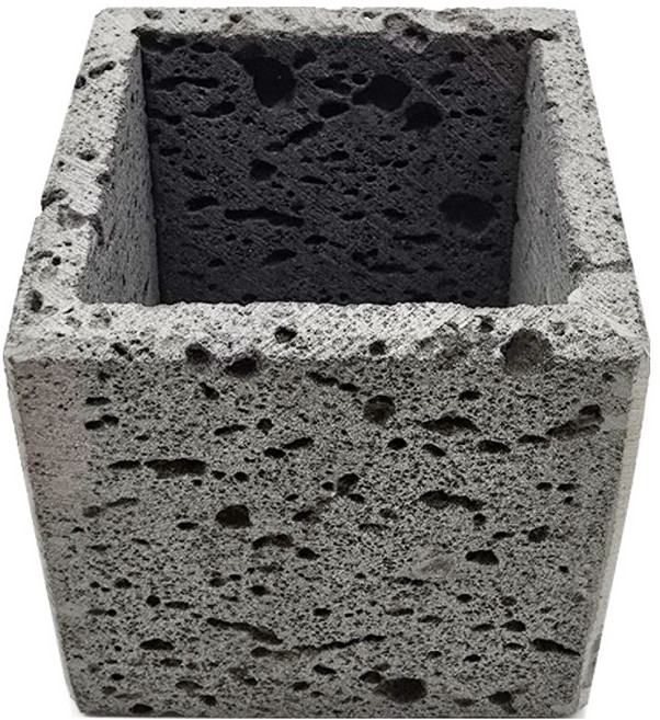 샘아쿠아 리프레쉬 볼케닉 은신처 산란상 화분 장식, 1개