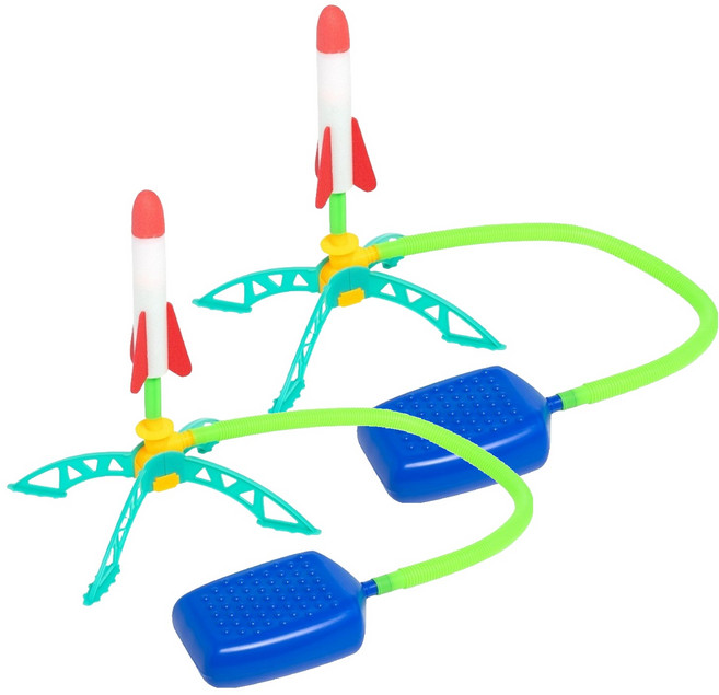 민화샵 플라스틱 에어로켓 장난감 ULVBG0600, 혼합색상, 2개