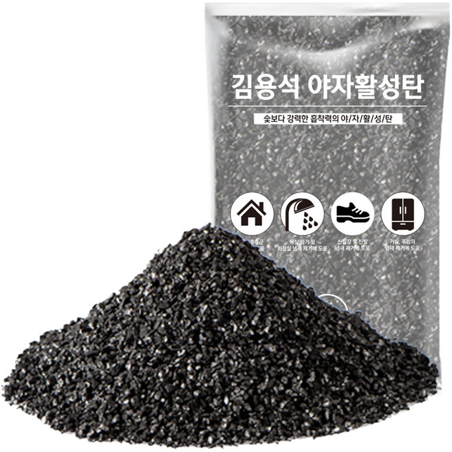 김용석생활연구소 야자활성탄 공기정화 실내 탈취제 본품, 1kg, 1개