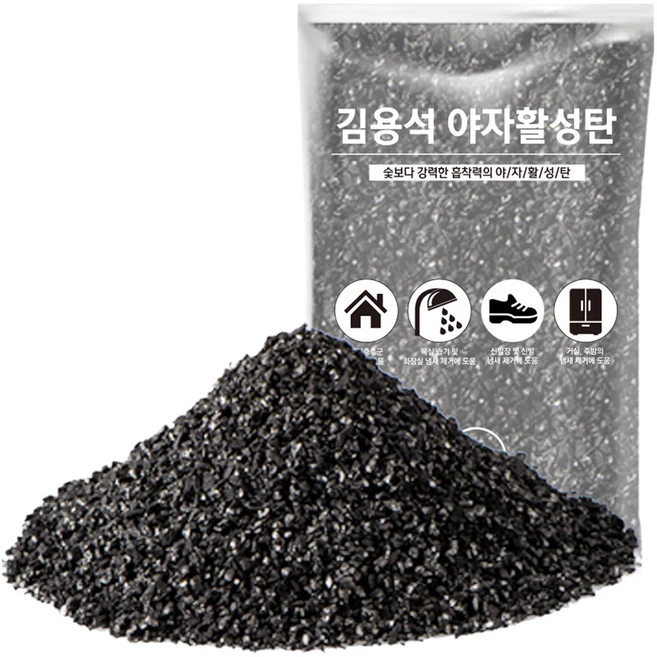 김용석생활연구소 야자활성탄 공기정화 실내 탈취제 본품, 1kg, 1개 - 쿠팡