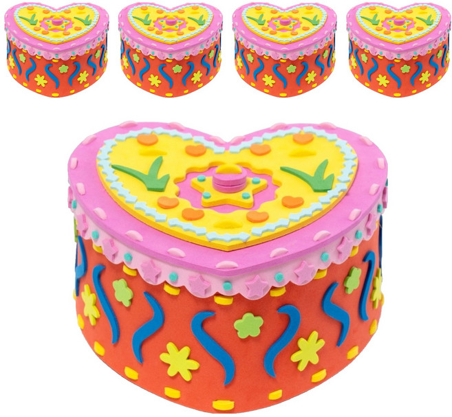 민화샵 EVA 수납함 만들기 세트 UDOEV0071, 하트, 5세트