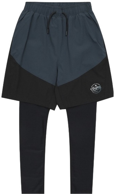 에스핏 남아용 배색 4부 트렁크 레깅스