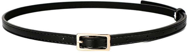 아모르담 여성용 사각 버클 슬림 벨트