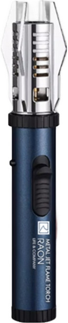 라온 메탈 제트 플레임 휴대용 캠핑토치, 메탈블루, 1개